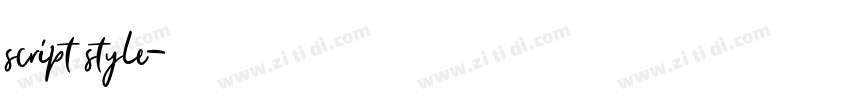 script style字体转换